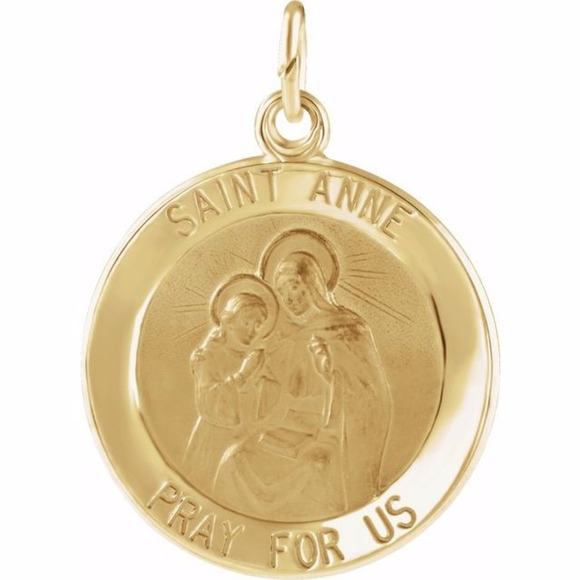 14K Yellow St. Anne Medal